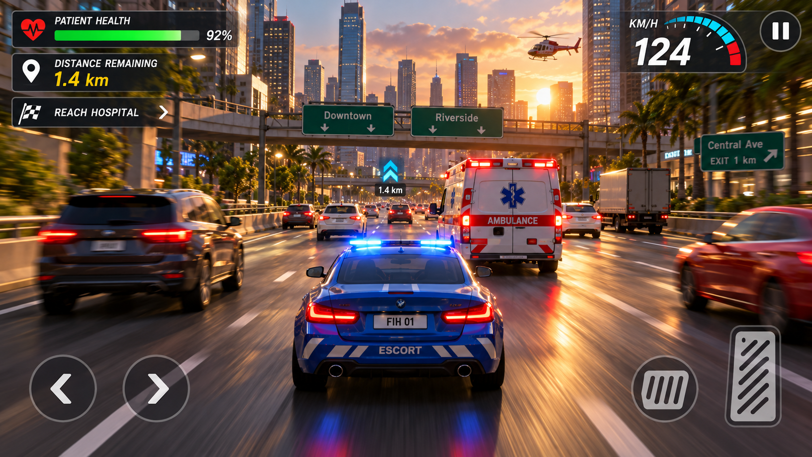 Screenshot 1 of Highway Rush 3D gameplay